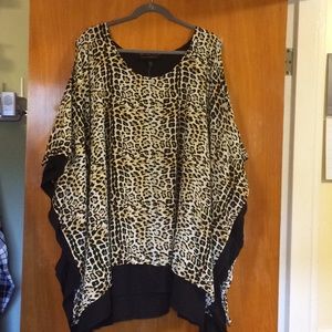 Lane Bryant Cold Shoulder 26/28 LEOPARD NWT